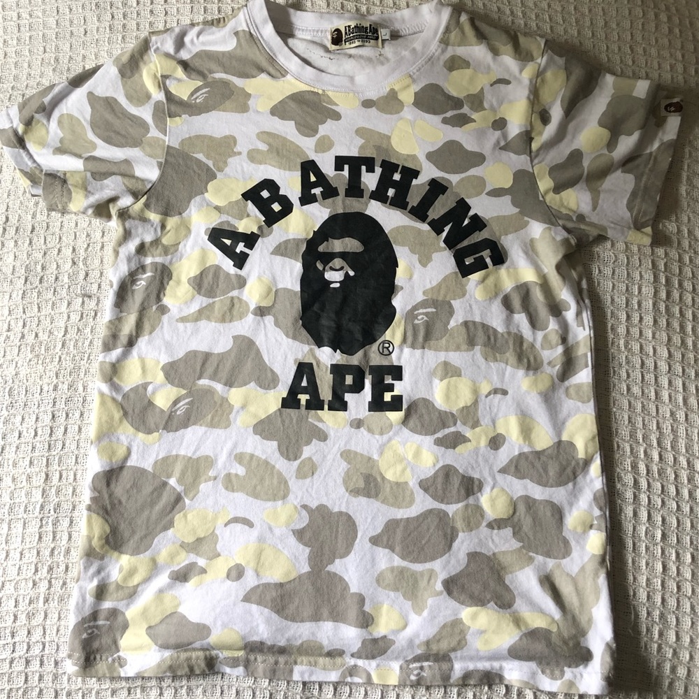 A Bathing Ape BAPE glow in the dark t shirt